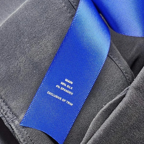 Kit and Ace Womens Silk Stretch Pants Size 4 Navy High Rise Cropped - Picture 4 of 9